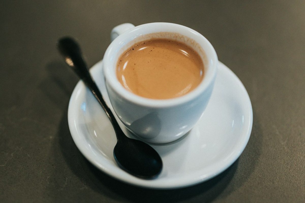 A cup of decaf coffee